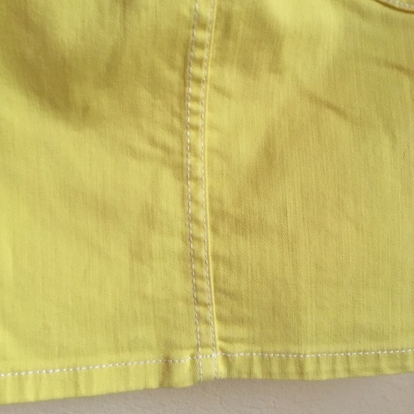 ☀️CACHE  yellow denim skirt - Picture 4 of 8